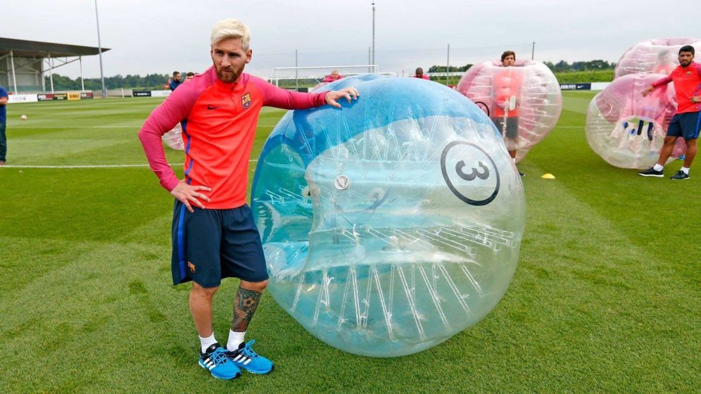 bubble football