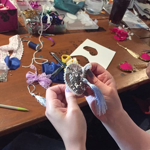 nipple tassel making workshop 