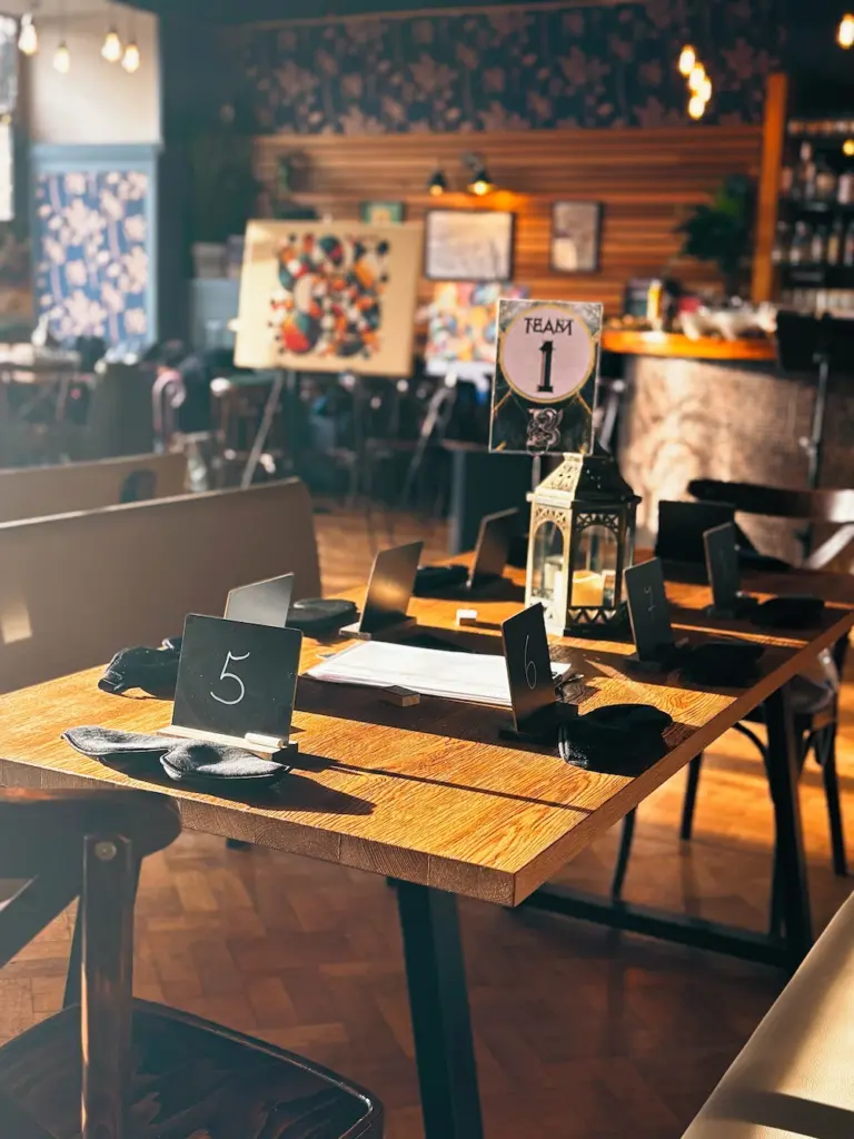 Betrayers Corporate Event table layout