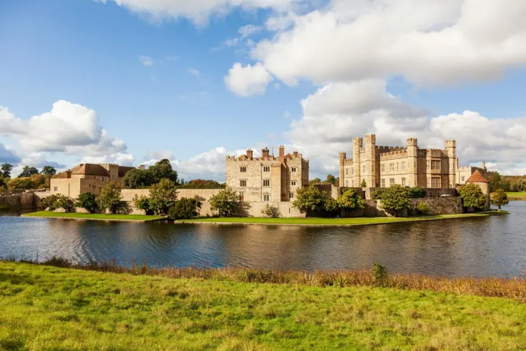 Leeds Castle in Summer with Reflective Moat